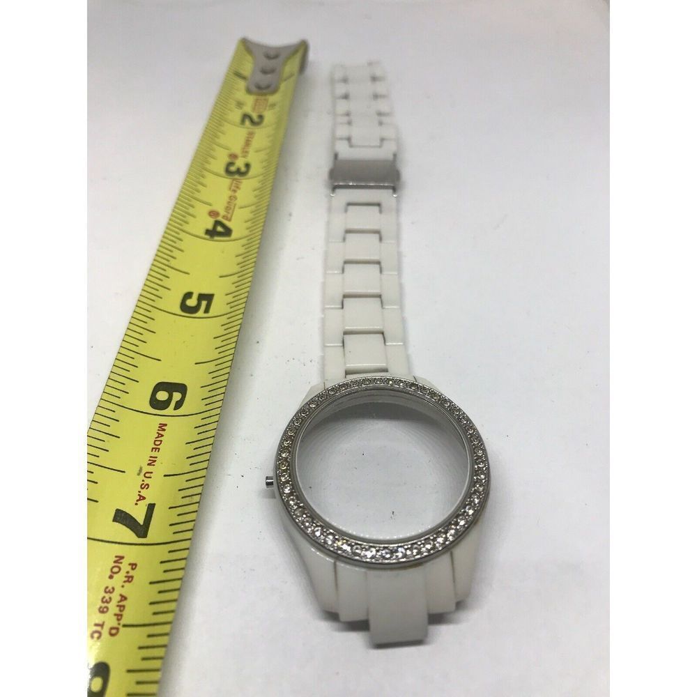 Authentic Fossil Watch Bracelet Links Use Parts Case Band 15mm Poor T394